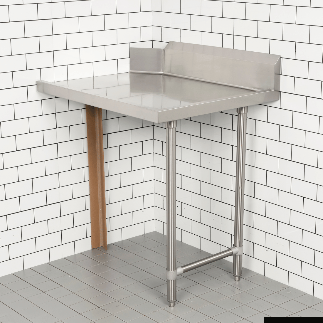 Modular Systems Clean Dish Table With Splashback CDT-900L