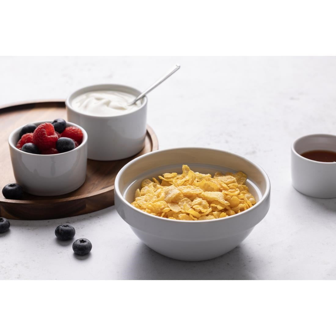 Olympia Whiteware Contemporary Ramekins 80mm (12 Pack) - U177