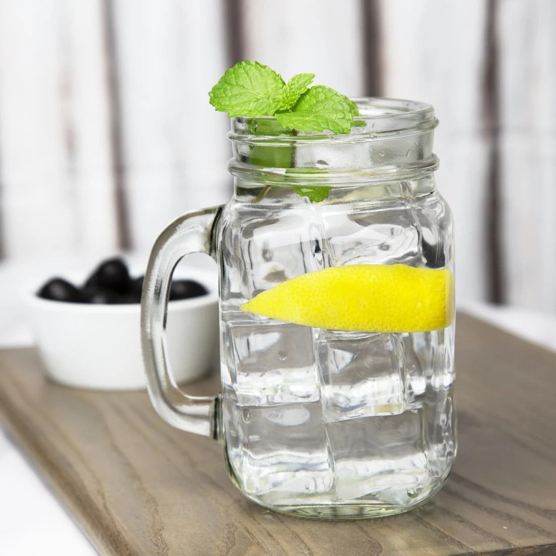 Olympia Handled Mason Jar Glasses 470ml (Pack of 12) - CE678