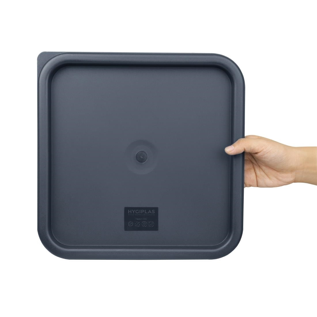 Hygiplas Blue Square Food Storage Container Lid Large - CF045