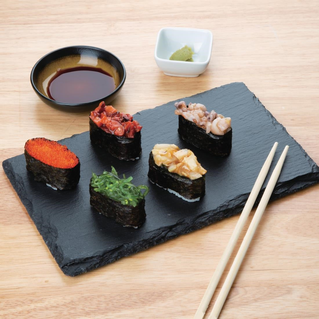 Olympia Natural Slate Boards GN 1/3 (2 Pack) - CK406