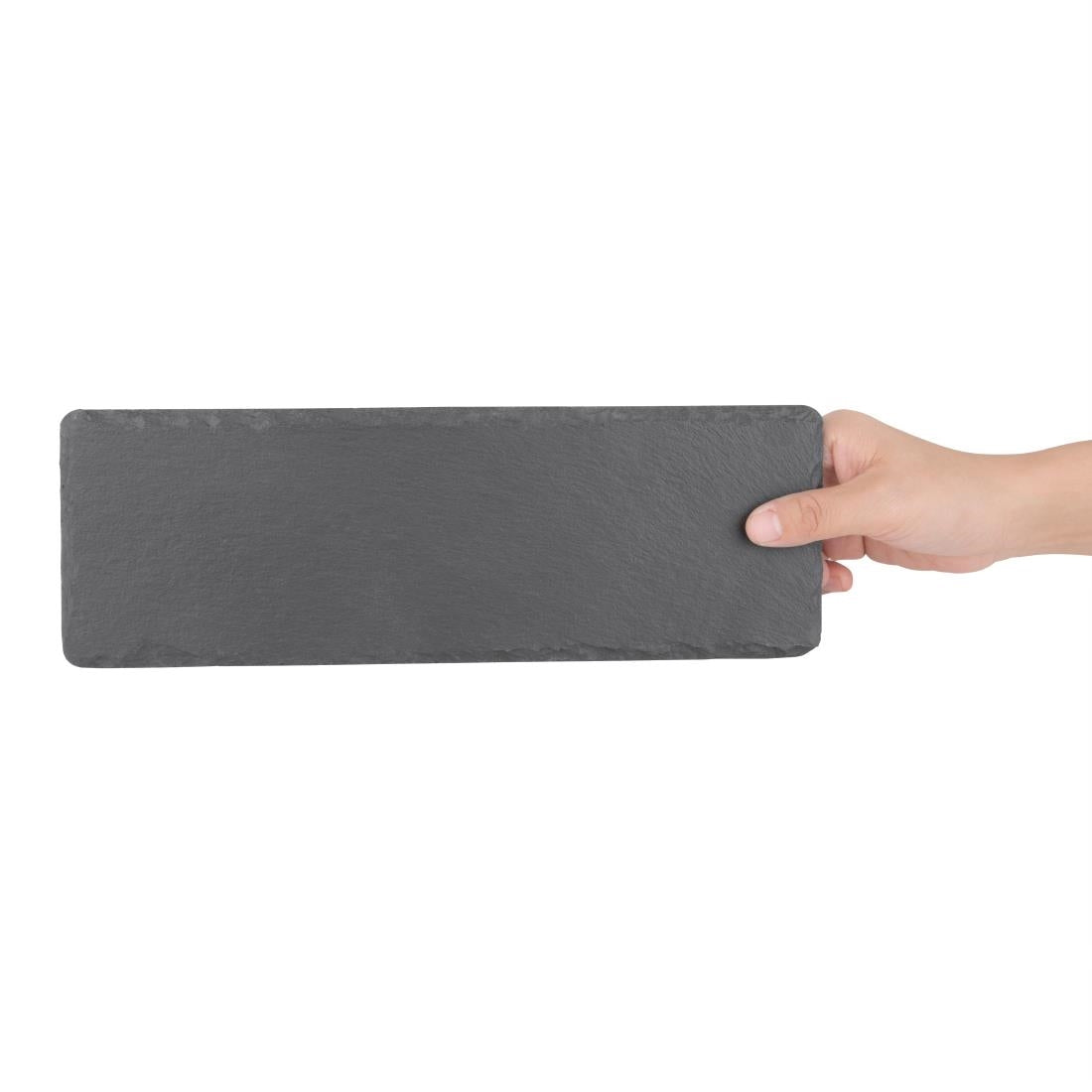 Olympia Natural Slate Rectangular Display Trays 300mm (4 Pack) - CK408