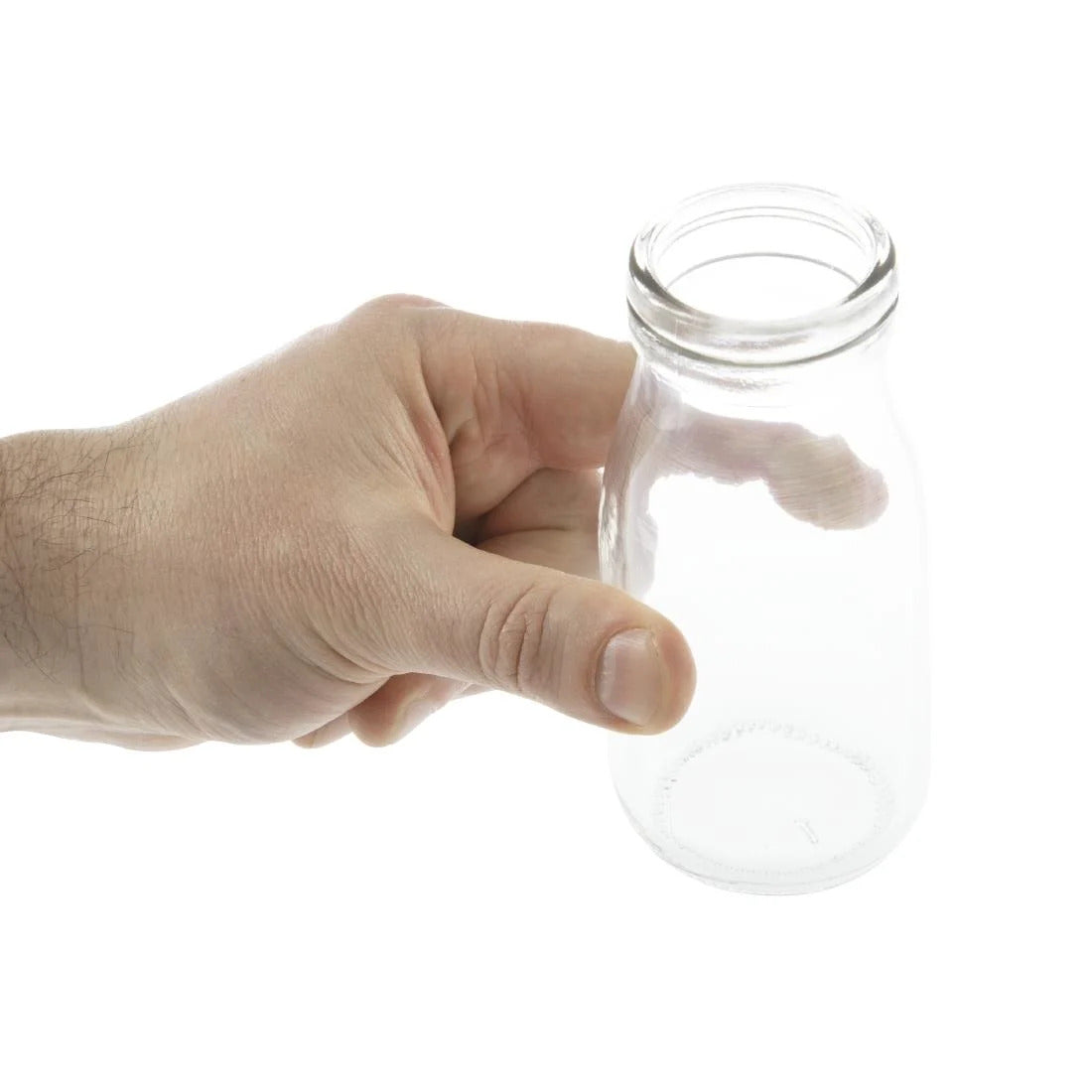 Olympia Glass Milk Bottles 200ml (Pack of 12) - CL141