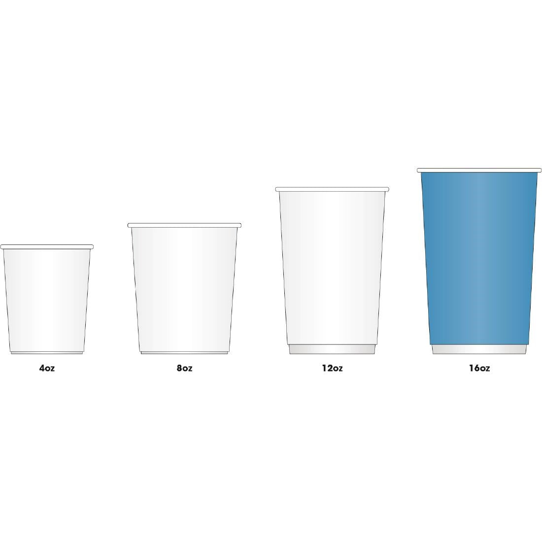 Fiesta Recyclable Takeaway Coffee Cups Ripple Wall Kraft Black 450ml (Pack of 500) - CM545