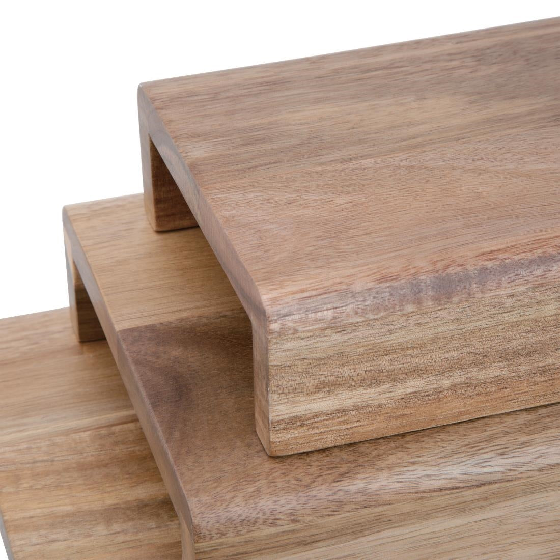 Olympia Acacia Wood Riser Set (3 Pack) - CP697