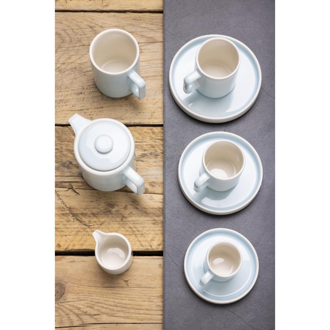 Olympia Fondant Saucer Aqua - 115mm for CU182 (6 Pack) - CU183