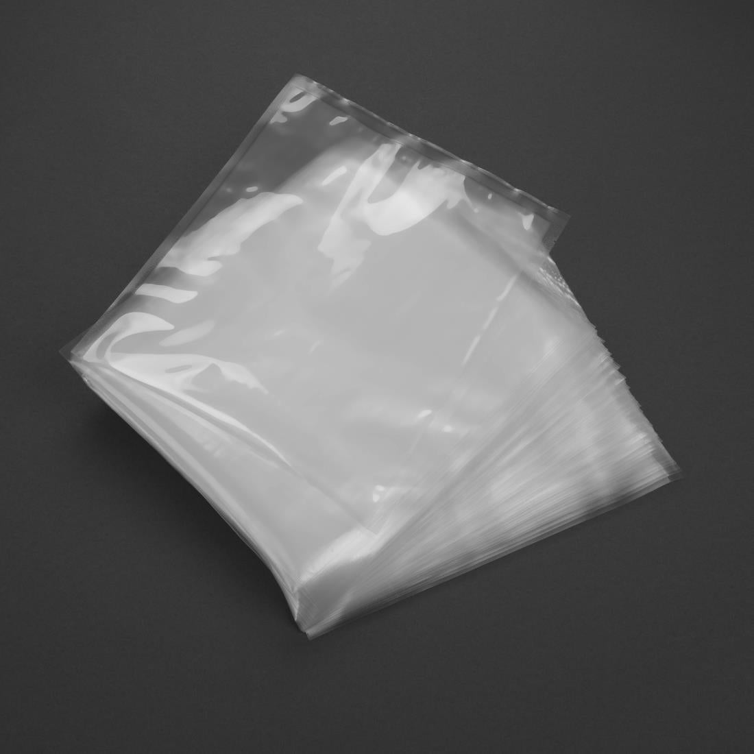 Vogue Clear Bags for Sealer/Chamber Vac Pack use - 250x300mm (Pack 100) - CU389