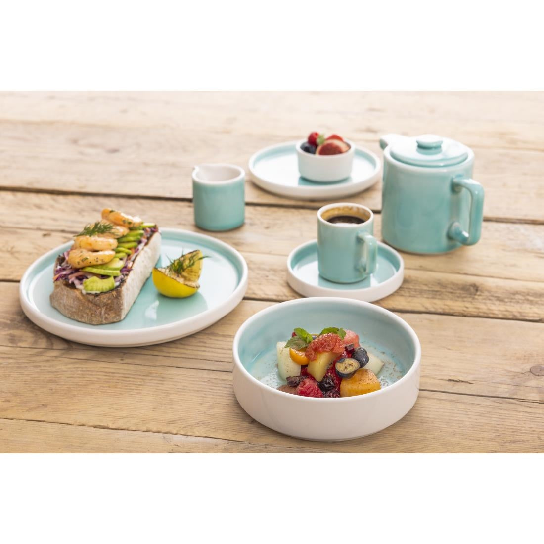 Olympia Fondant Plates Mint 156mm (6 Pack) - CU429