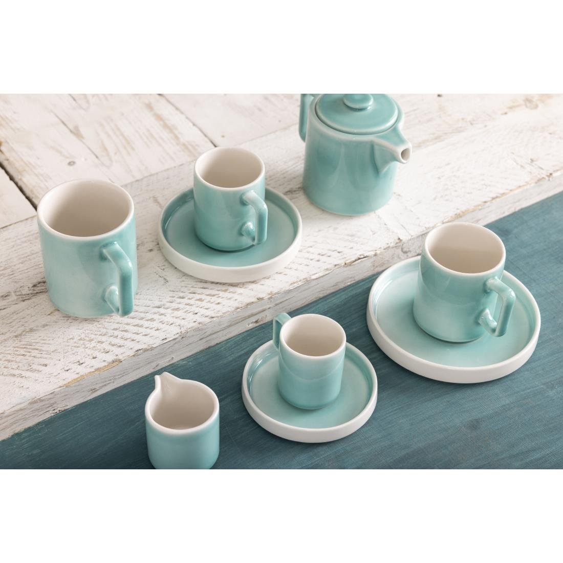 Olympia Fondant Saucers Mint 155mm for CU444 (6 Pack) - CU445