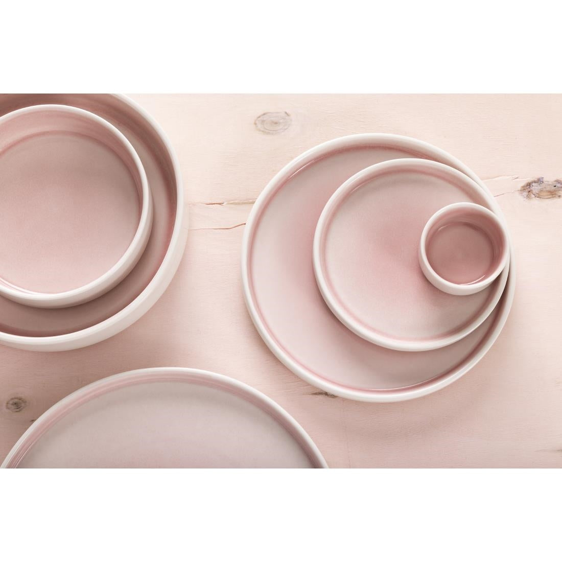 Olympia Fondant Plate Pink - 270mm (4 Pack) - CU452