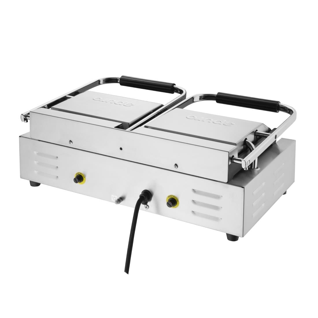 Apuro Bistro Double Ribbed Contact Grill - CU604-A