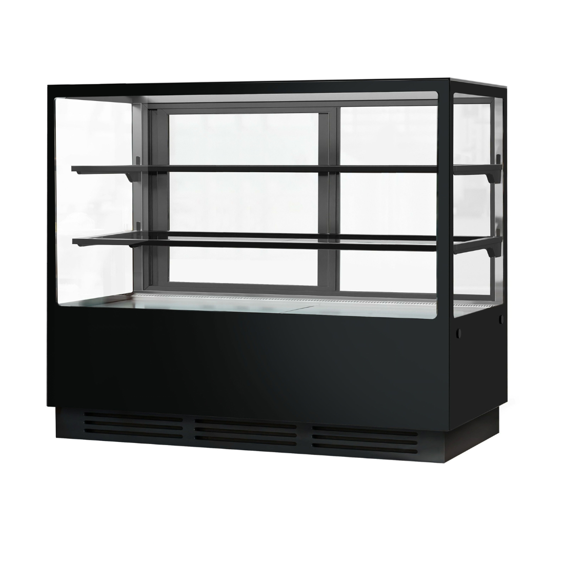 Bonvue Noir Tot 1500mm 2 Shelves Square Cake Display Cabinet - CVS150-2B