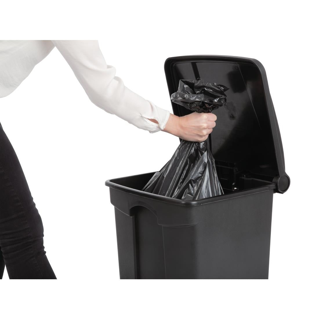 Jantex Kitchen Pedal Bin Black 45Ltr - CW722