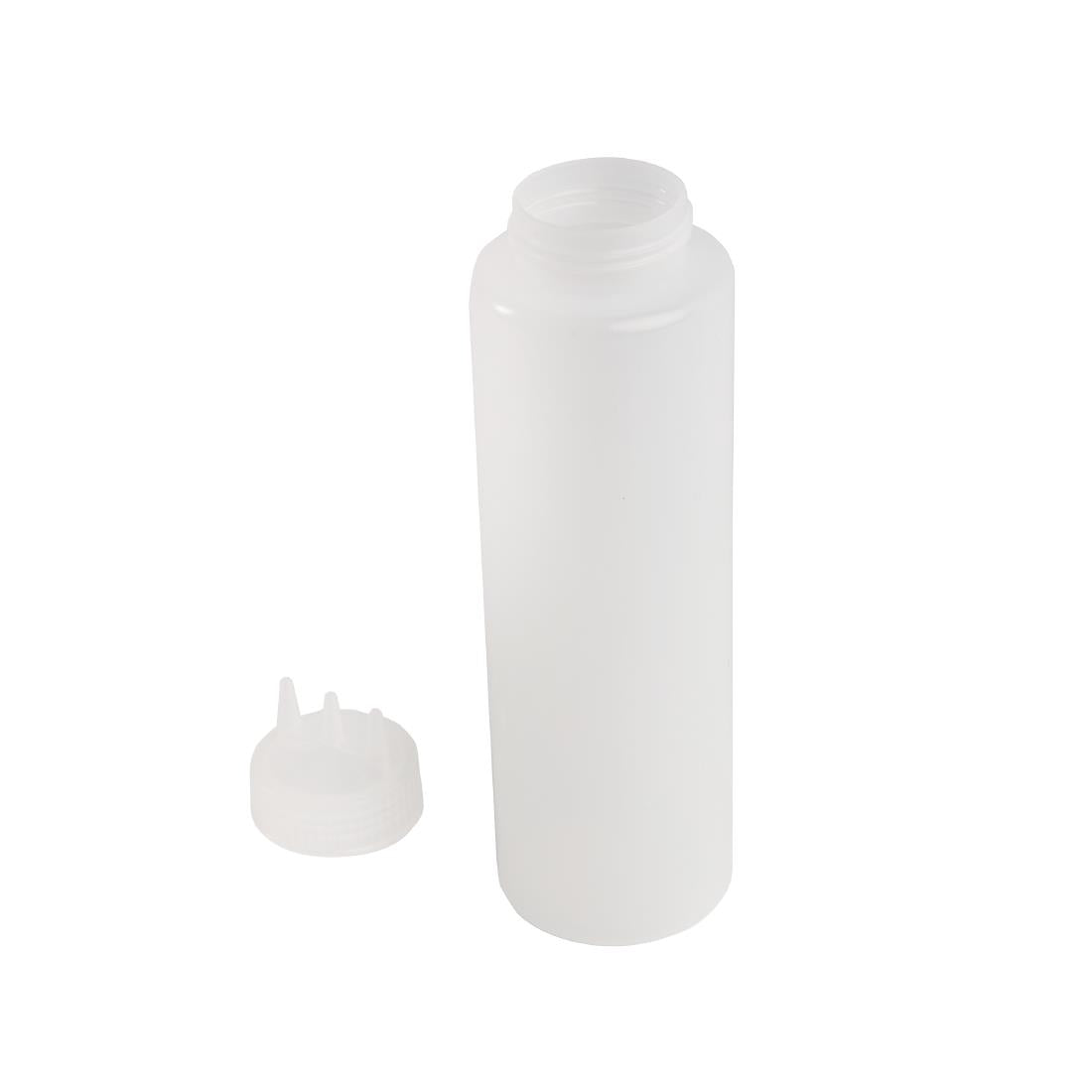 Vogue Clear 3 Nozzle Squeeze Bottle 1Ltr - CW726