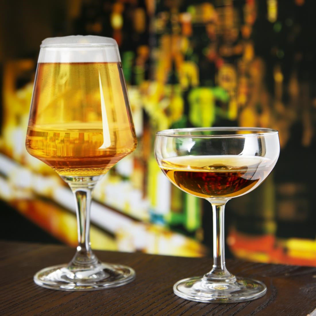Olympia Stemmed Beer Glasses 390ml (6 Pack) - CZ007