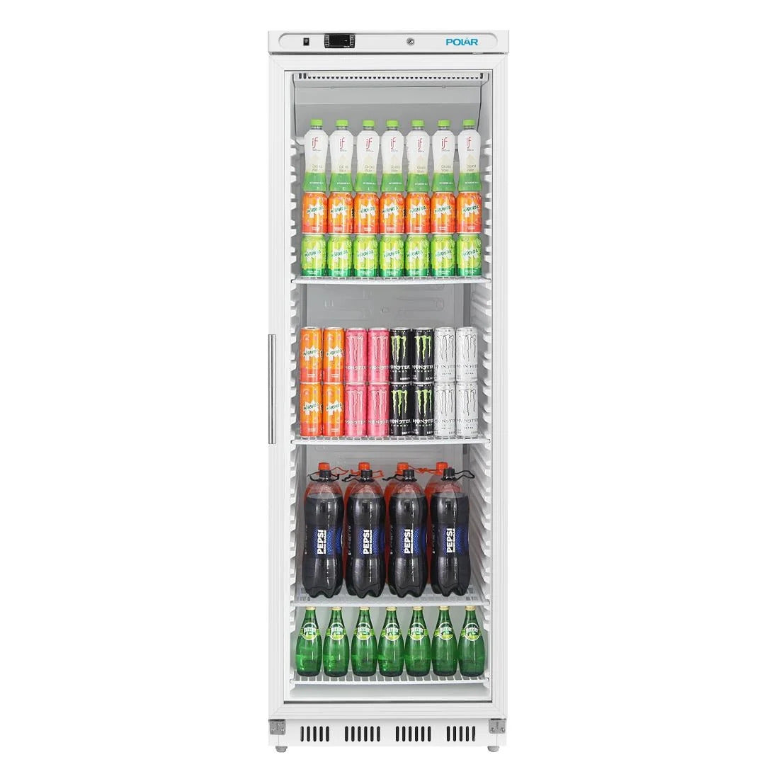 Polar C-Series Upright White Display Fridge - 400Ltr - CZ786-A