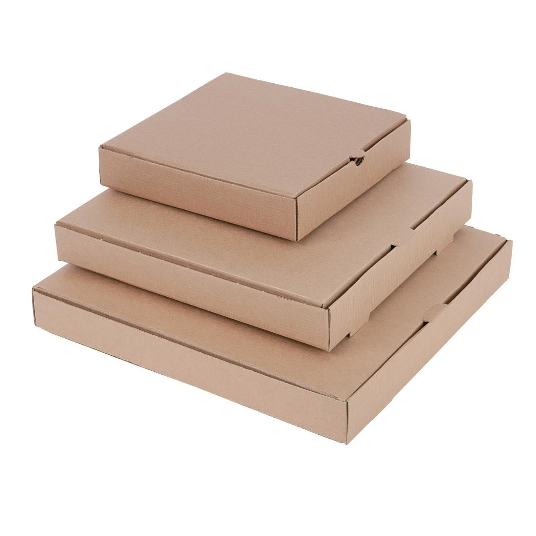 Fiesta Compostable Plain Pizza Pack Boxes 228mm (Pack of 100) - DC723