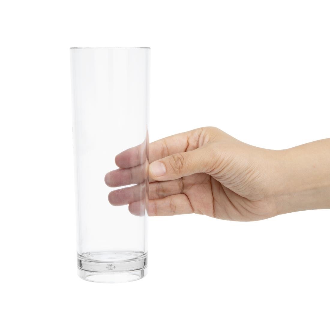 Olympia Kristallon Polycarbonate Hi Ball Glasses Clear 360ml (6 Pack) - DC924