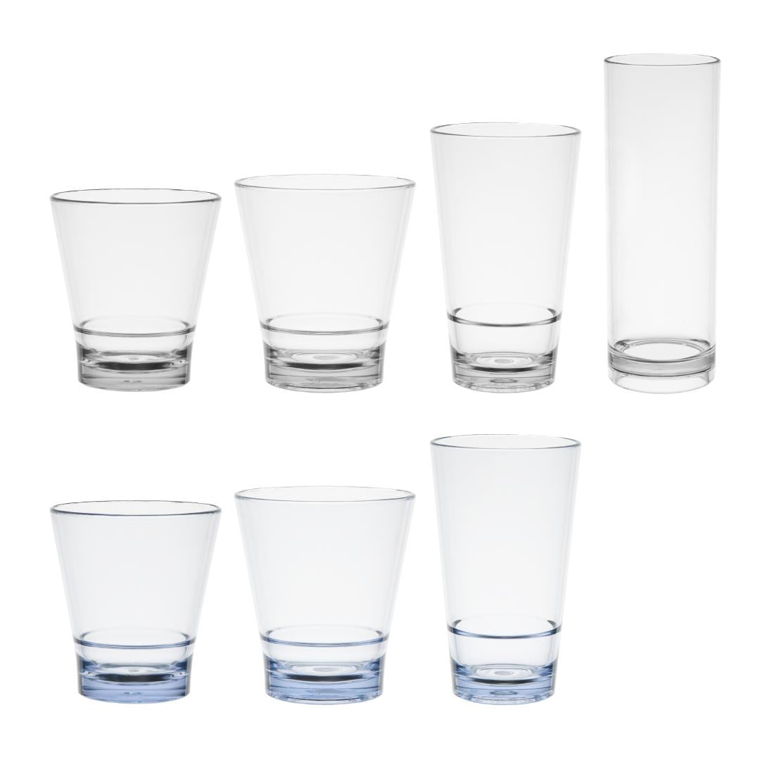 Olympia Kristallon Polycarbonate Hi Ball Glasses Clear 360ml (6 Pack) - DC924