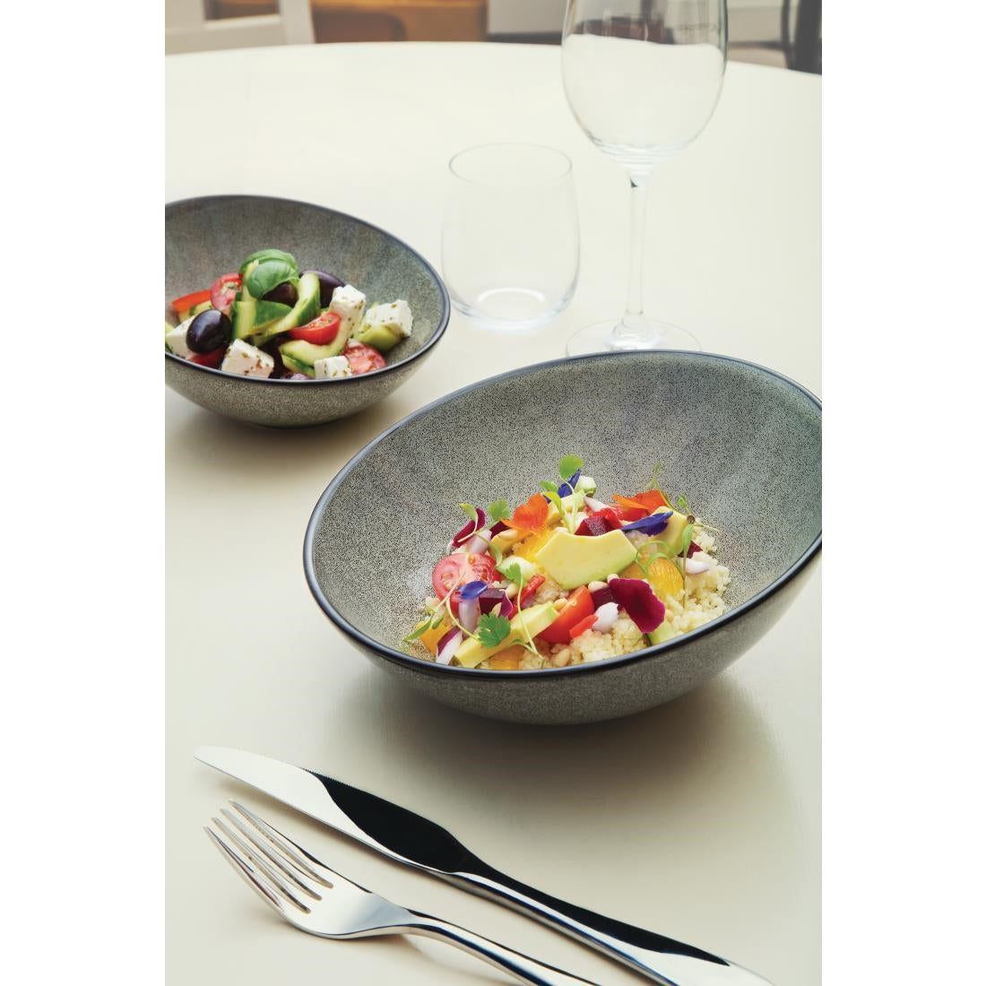 Olympia Mineral Sloping Bowls 135mm (6 Pack) - DF176