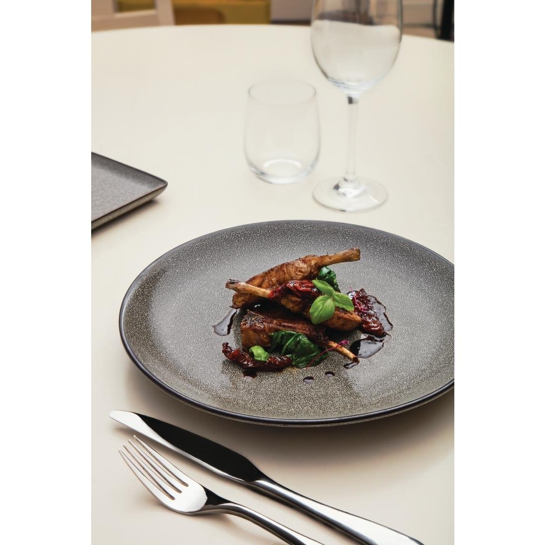 Olympia Mineral Coupe Plates 280mm (4 Pack) - DF184