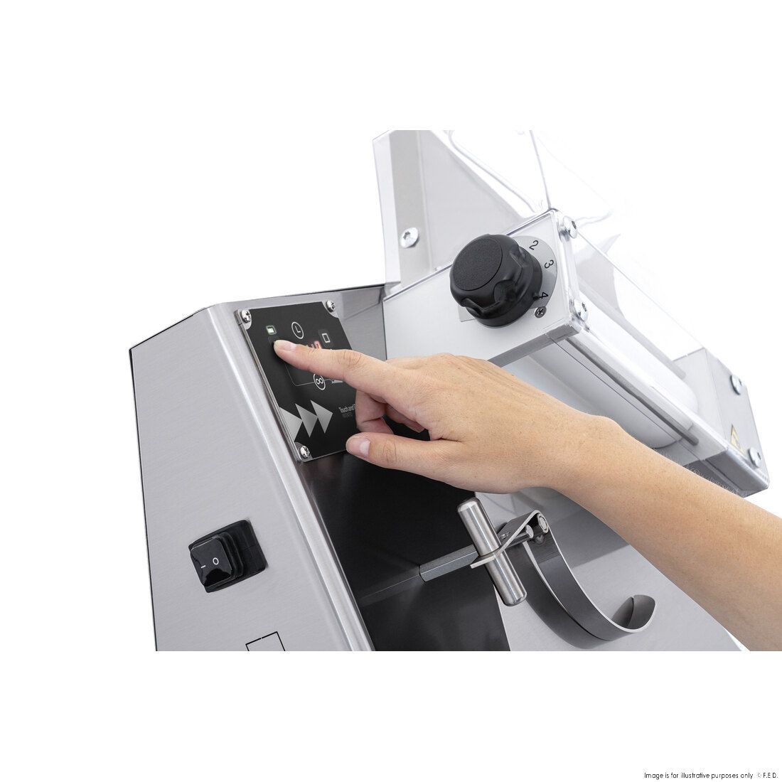 BakerMAX Prismafood Pizza Dough Roller - DSAT420