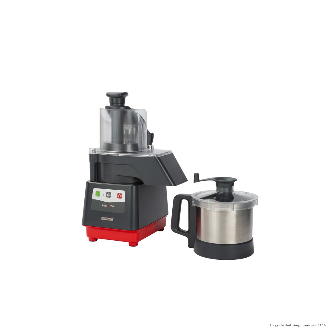 Dito Sama Prep4You Combination Cutter/Slicer 1 Speed 3.6L Stainless Steel Bowl P4U-PS301S3