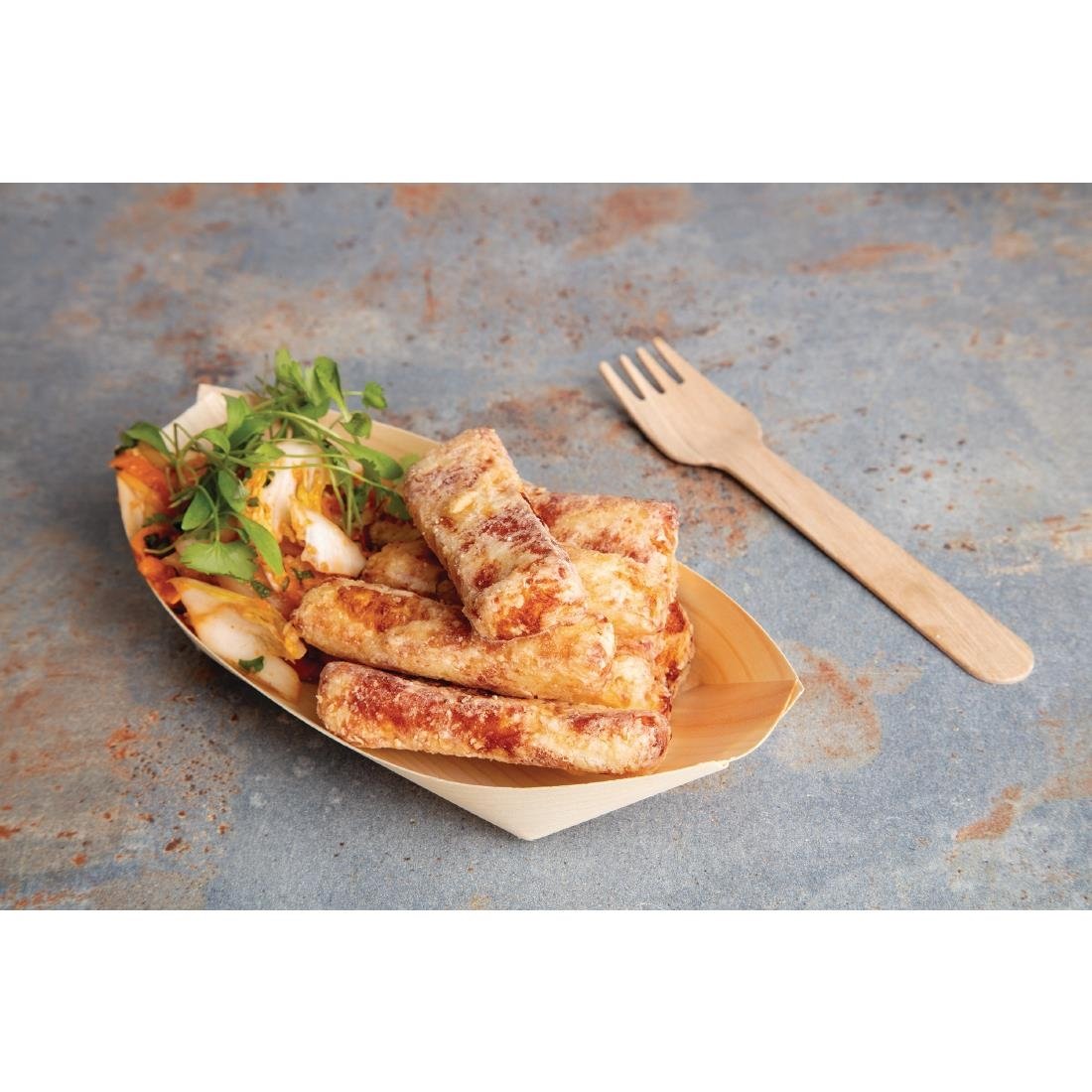 Fiesta Compostable Biodegradable Wooden Boats 190mm - DK387