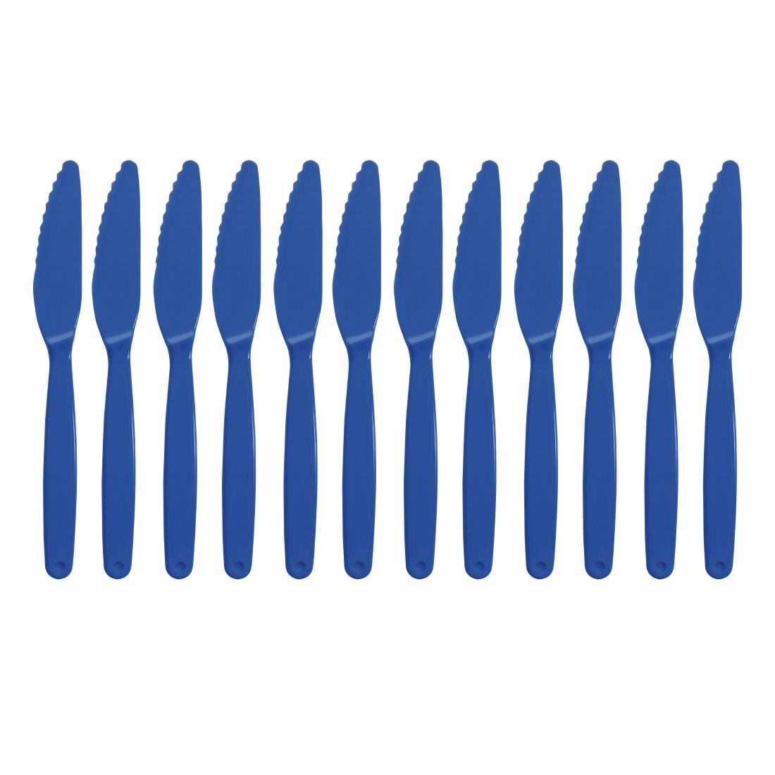 Olympia Kristallon Polycarbonate Knives Blue (12 Pack) - DL117