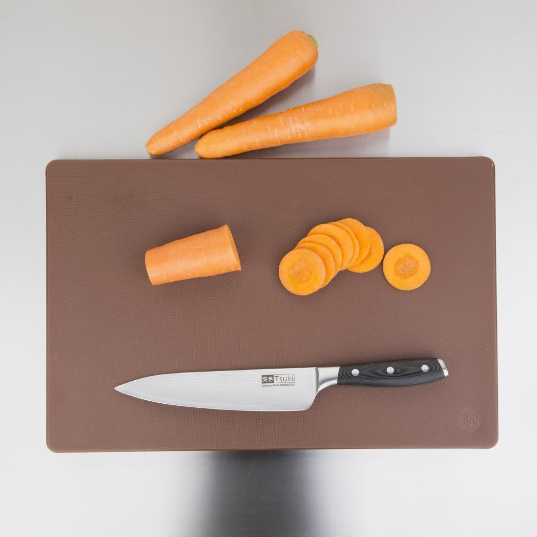 Hygiplas Extra Thick Low Density Chopping Board Brown - 450x300x20mm - DM003