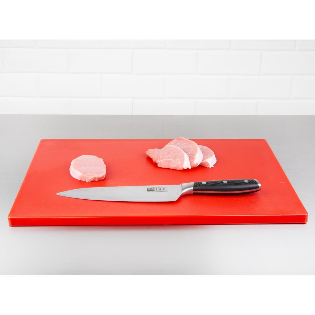 Hygiplas Extra Thick Low Density Chopping Board Red - 450x300x20mm - DM004