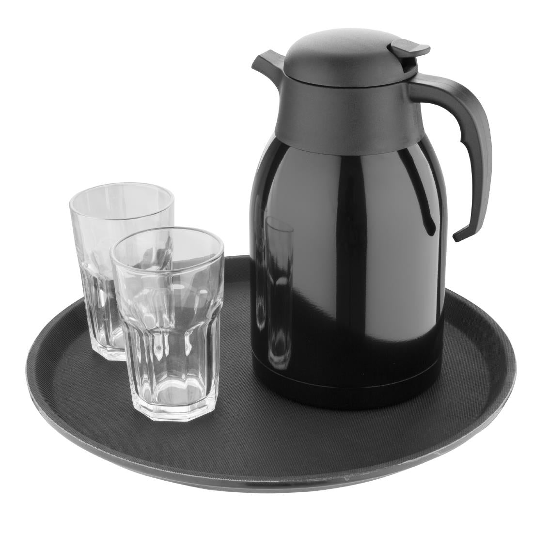 Olympia Vacuum Jug Black 2Ltr - DM184