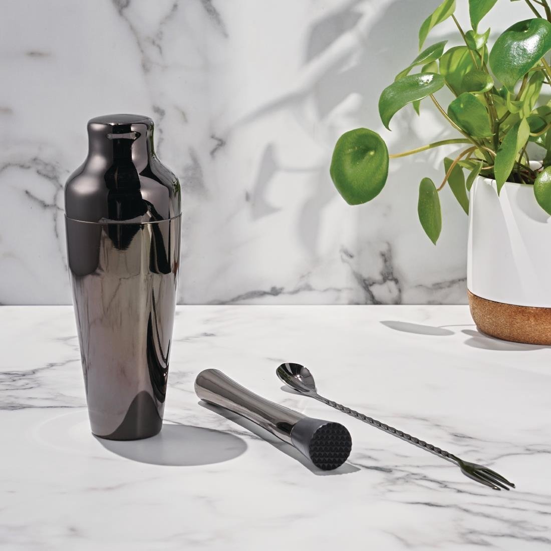 Olympia French Cocktail Shaker Gunmetal - DR628