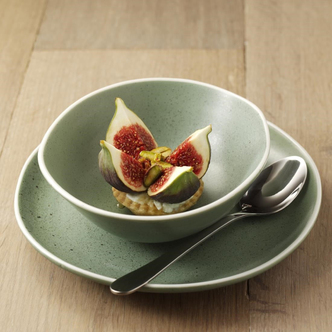 Olympia Chia Plates Green 205mm (Pack of 6) - DR801