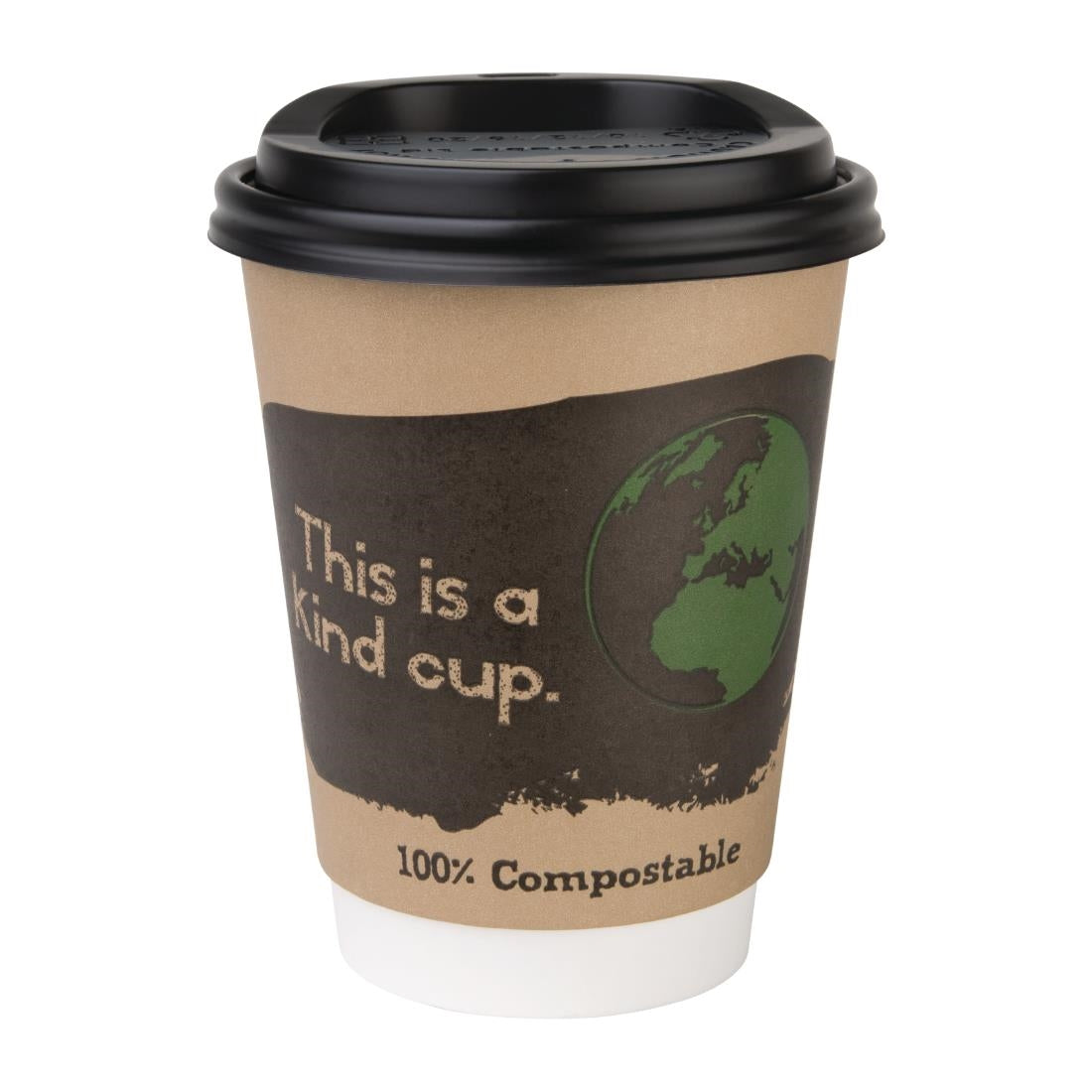 Fiesta Compostable Hot Cup Lids 340ml Pack of 1000 - DS053