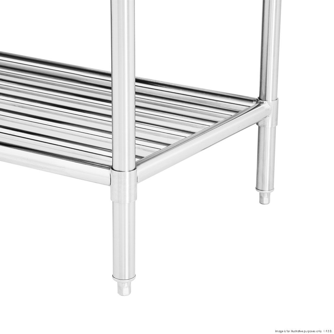 Modular Systems Left Inlet Double Sink Dishwasher Bench DSBD7-1800L/A