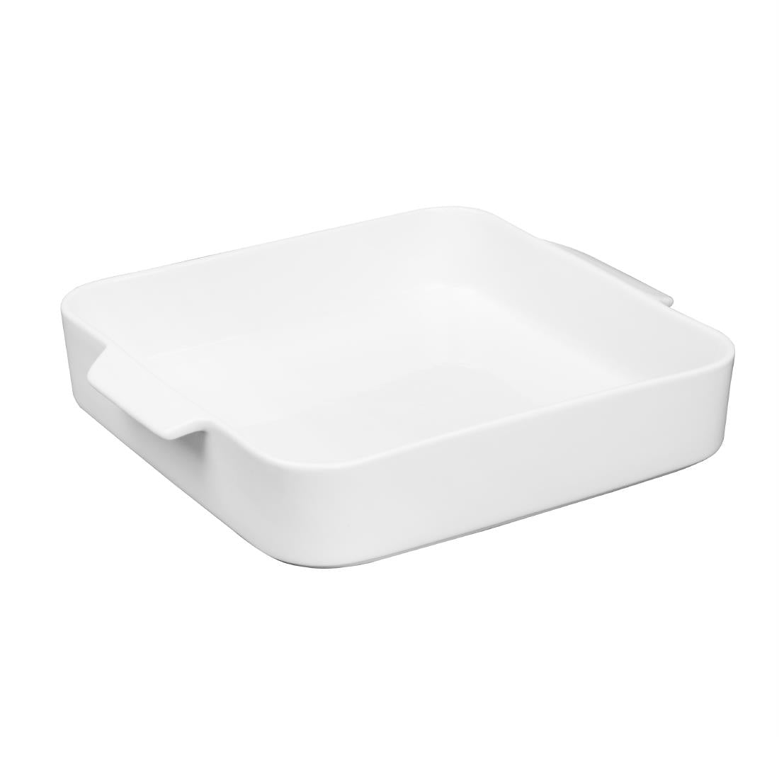 Olympia Whiteware Square Eared Roaster 260x225x50mm (2 Pack) - DX386