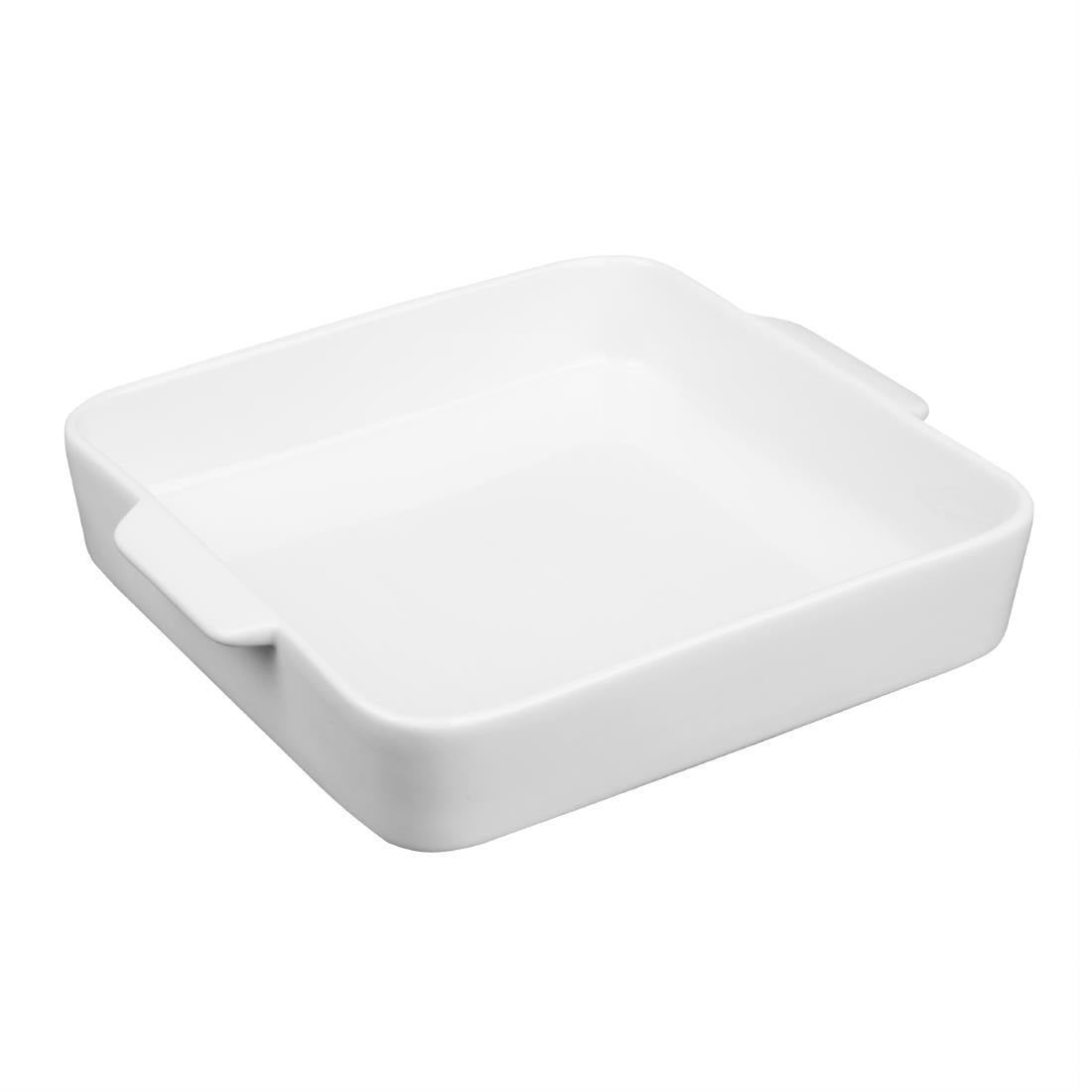 Olympia Whiteware Square Eared Roaster 200x180x40mm (3 Pack) - DX387