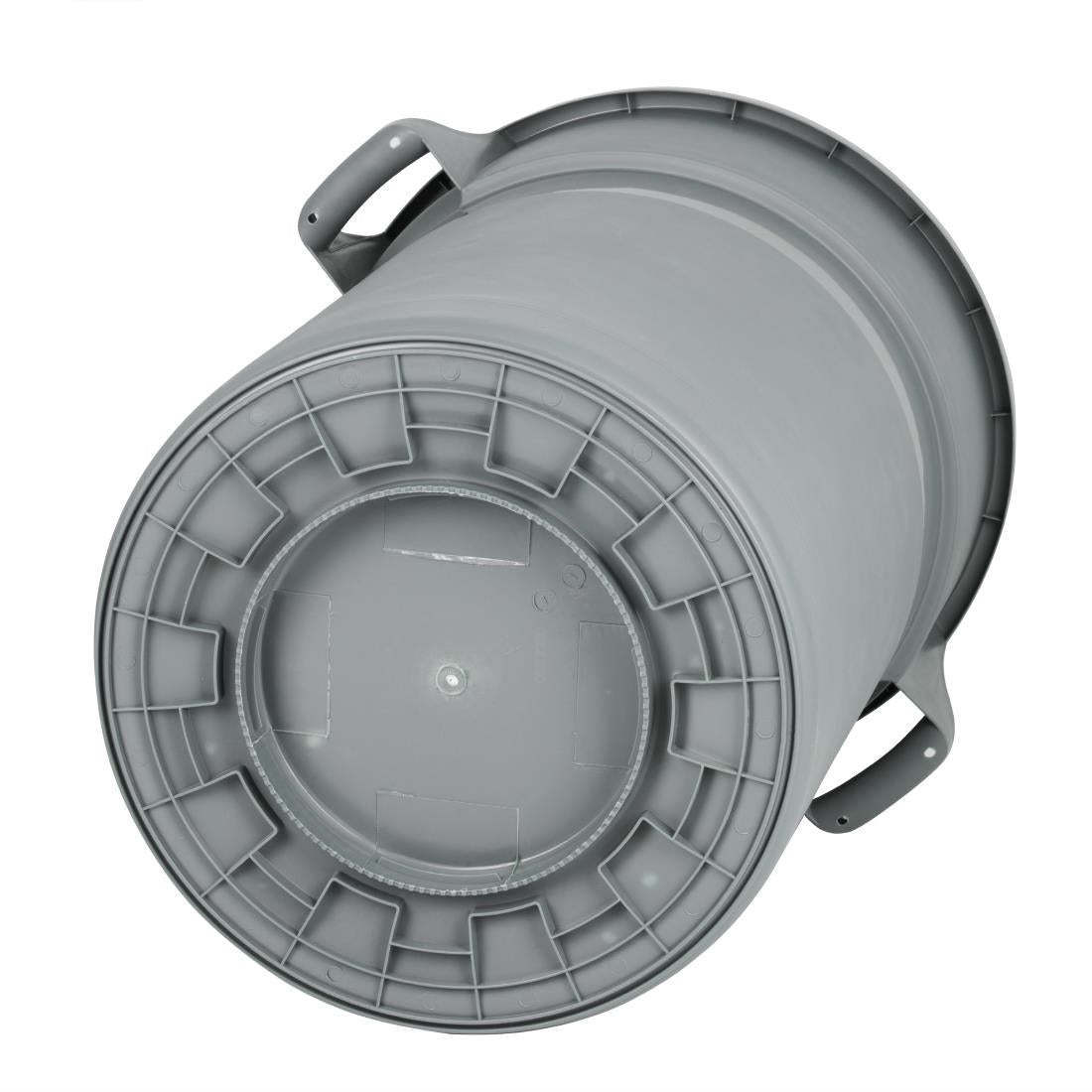 Jantex Heavy-Duty Round Bin Grey 160Ltr - DX498