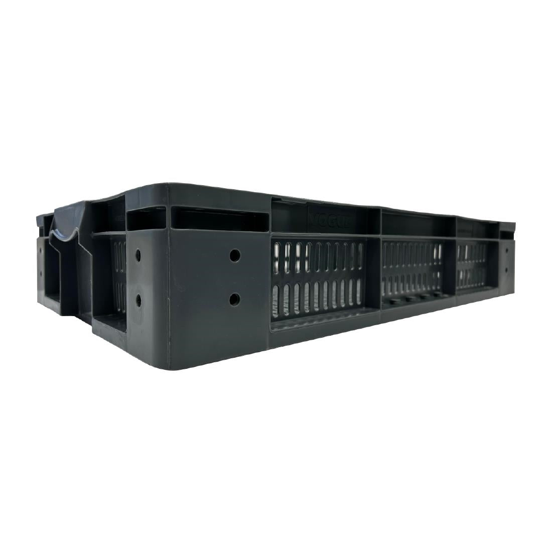 Vogue Perforated Plastic Storage Crate 600x400x120mm - DX999