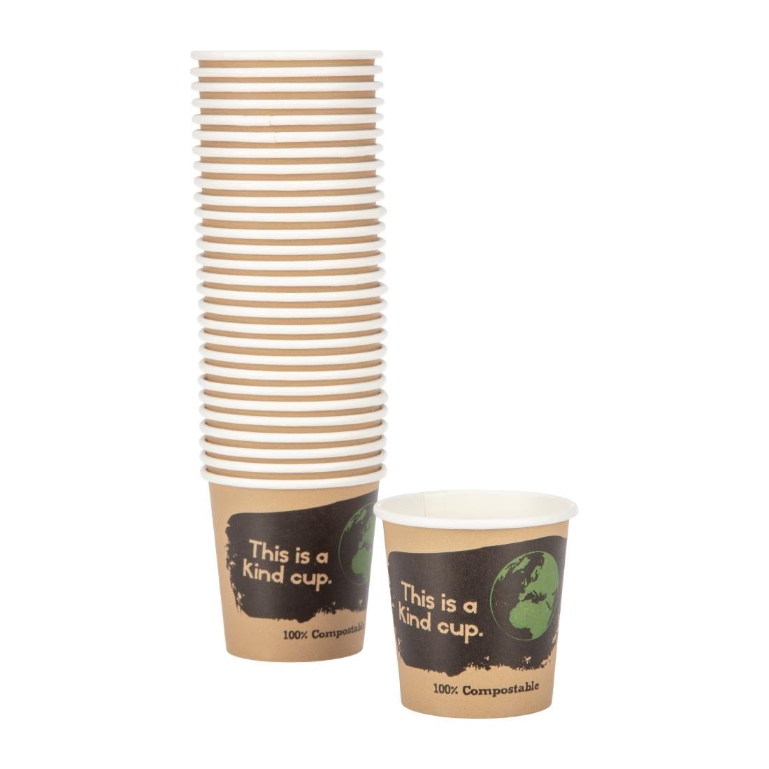 Fiesta Compostable Espresso Takeaway Cups Single Wall 114ml / 4oz (Pack of 1000) - DY981