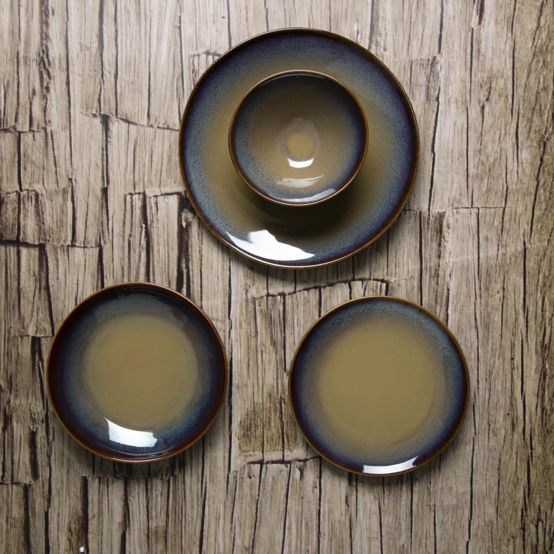Olympia Birch Aubergine Wide Bowls - 205mm (6 pack) - DZ698