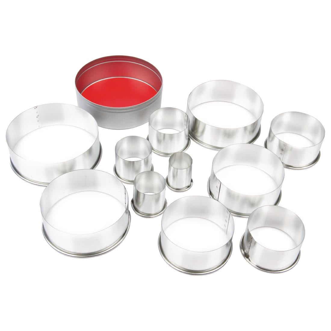 Vogue Round Plain Pastry Cutter Set - E013