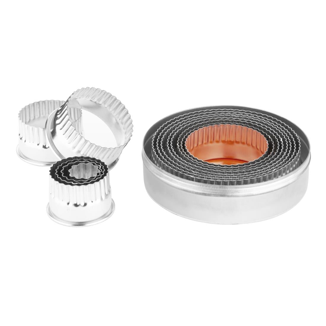 Vogue Round Fluted Pastry Cutter Set - E019