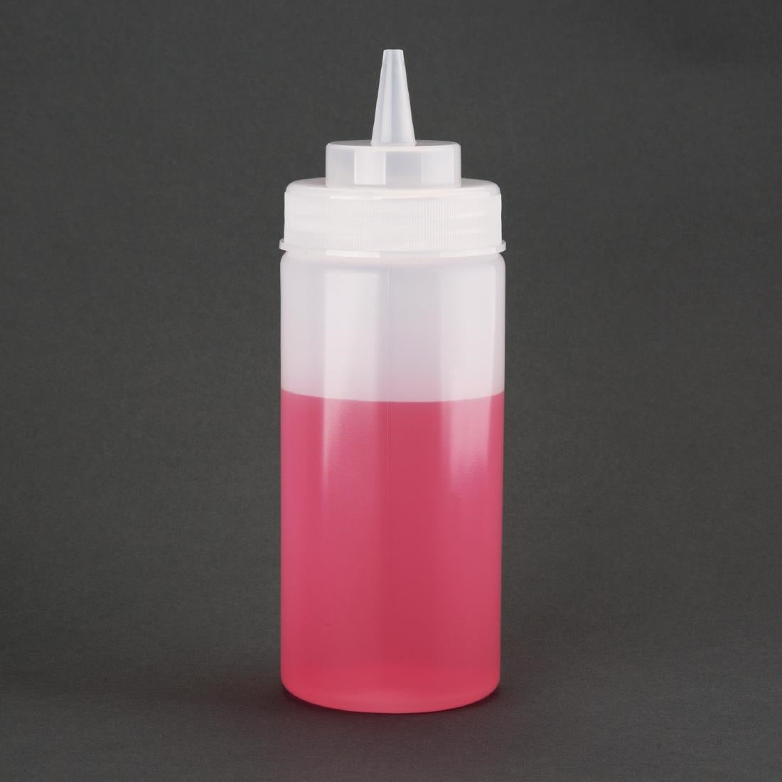 Vogue Clear Wide Neck Squeeze Sauce Bottle 454ml - E092