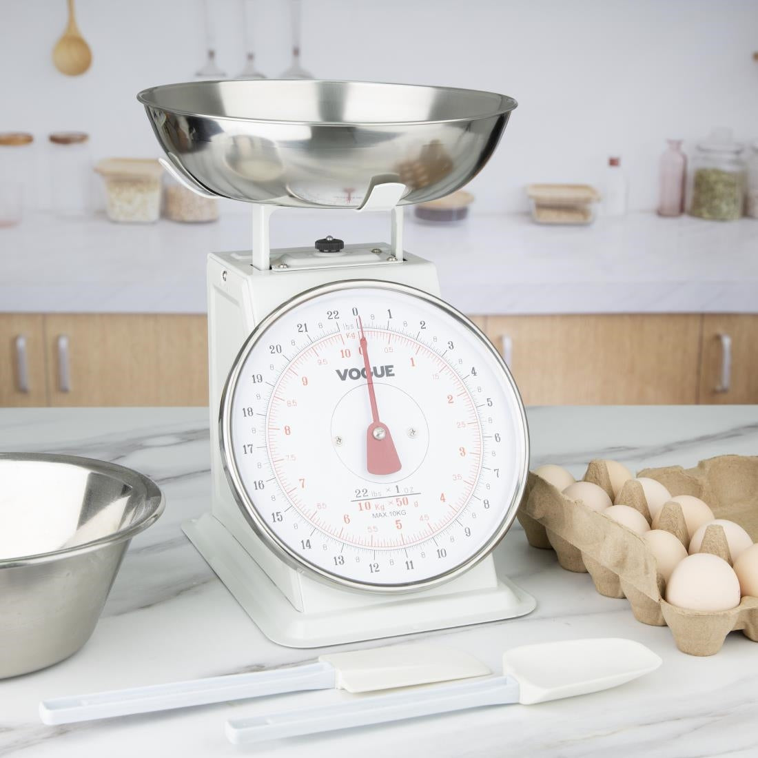 Vogue Kitchen Scale Bowl Top 10kg - Grad. 50g - F174