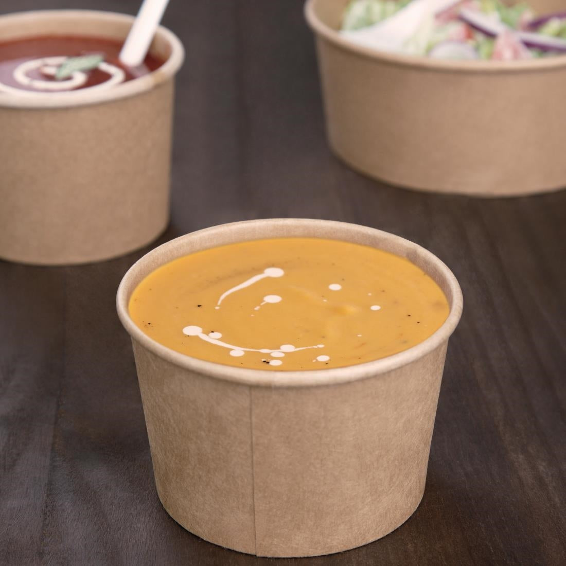 Fiesta Compostable Soup Containers 230ml (Pack of 500) - FB160