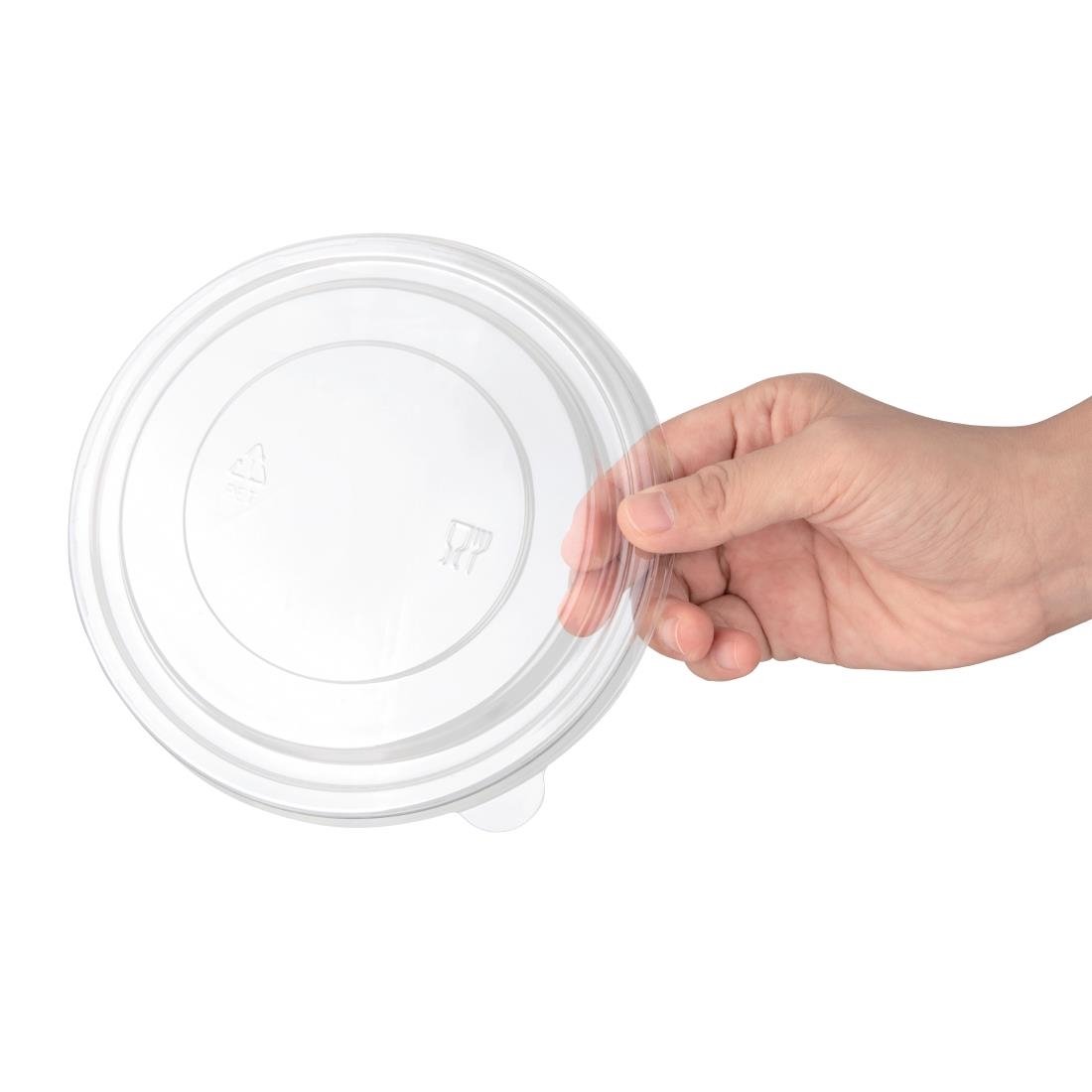 Fiesta Recyclable PET Round Salad Bowl Lids (Pack of 300) - FB199