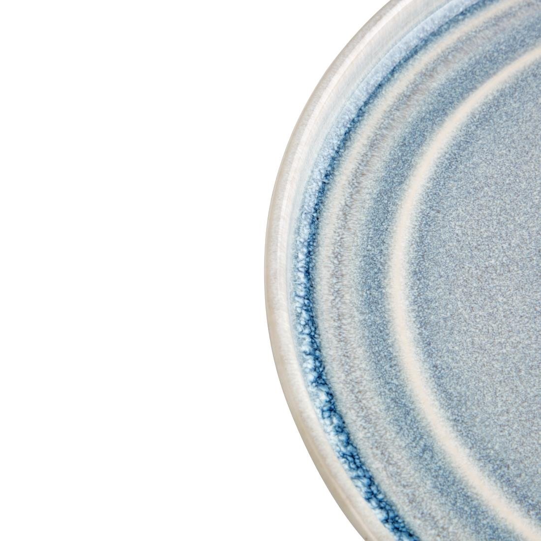 Olympia Cavolo Flat Round Plates Ice Blue 220mm (6 Pack) - FB568