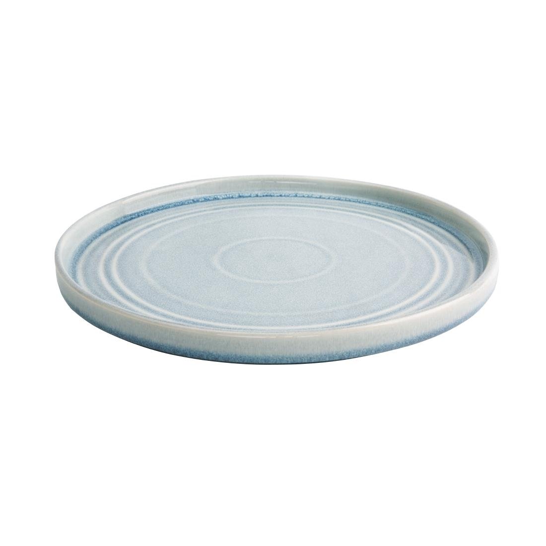 Olympia Cavolo Flat Round Plates Ice Blue 270mm (4 Pack) - FB569